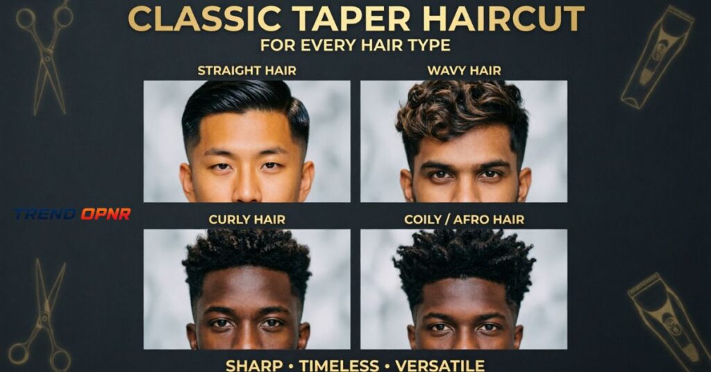Classic taper haircut for every hair type