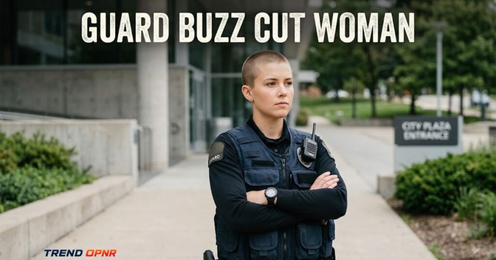 Guard Buzz Cut Woman
