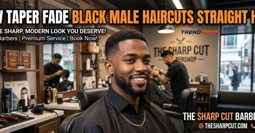 Low Taper Fade Black Male Haircuts Straight Hair