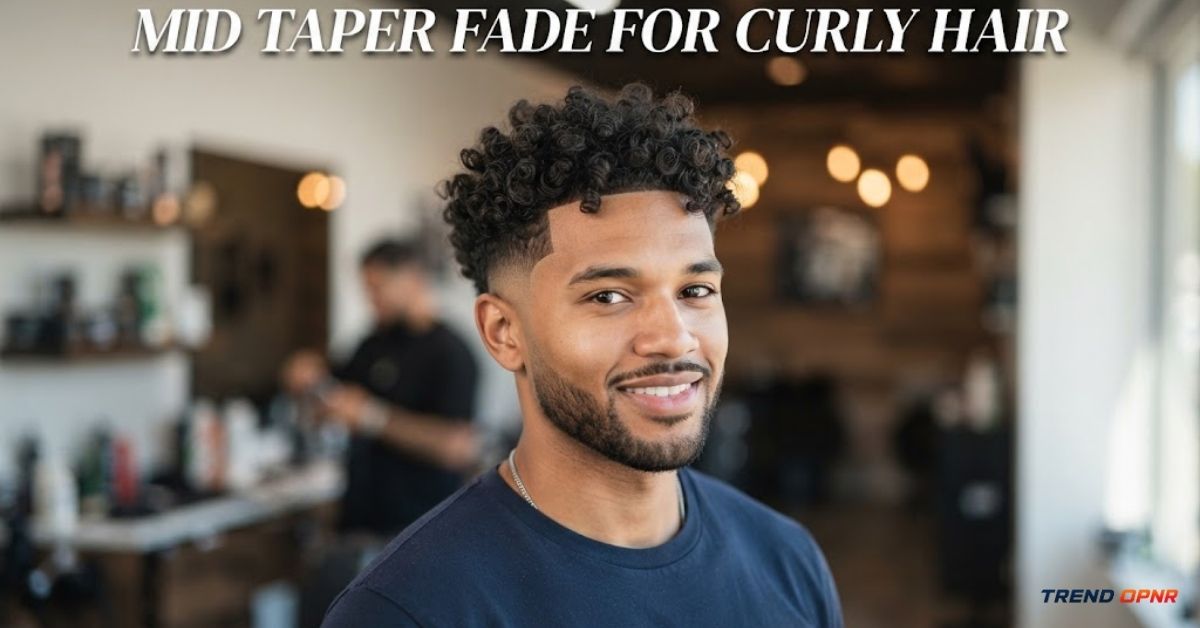 Mid Taper Fade for Curly Hair