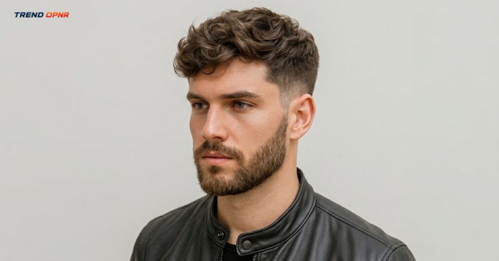 Low Taper Fade Textured Crop with Beard