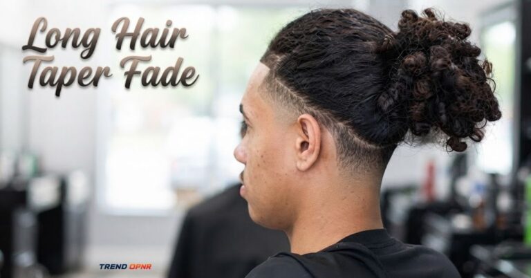 Long Hair Taper Fade