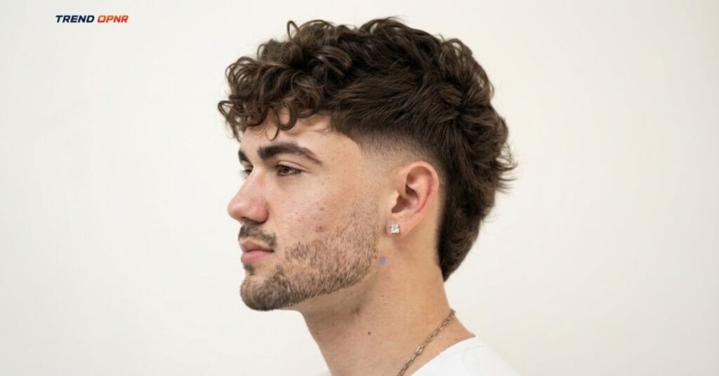 Burst Fade Low Taper Fade Modern Mullet Haircut