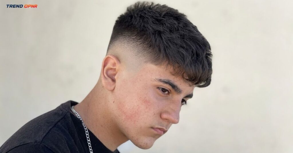 Low Taper Fade Buzz Cut for Round Face