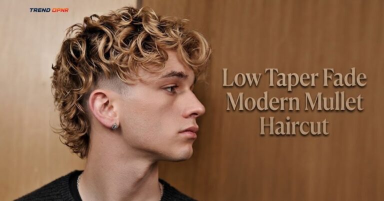 Low Taper Fade Modern Mullet Haircut
