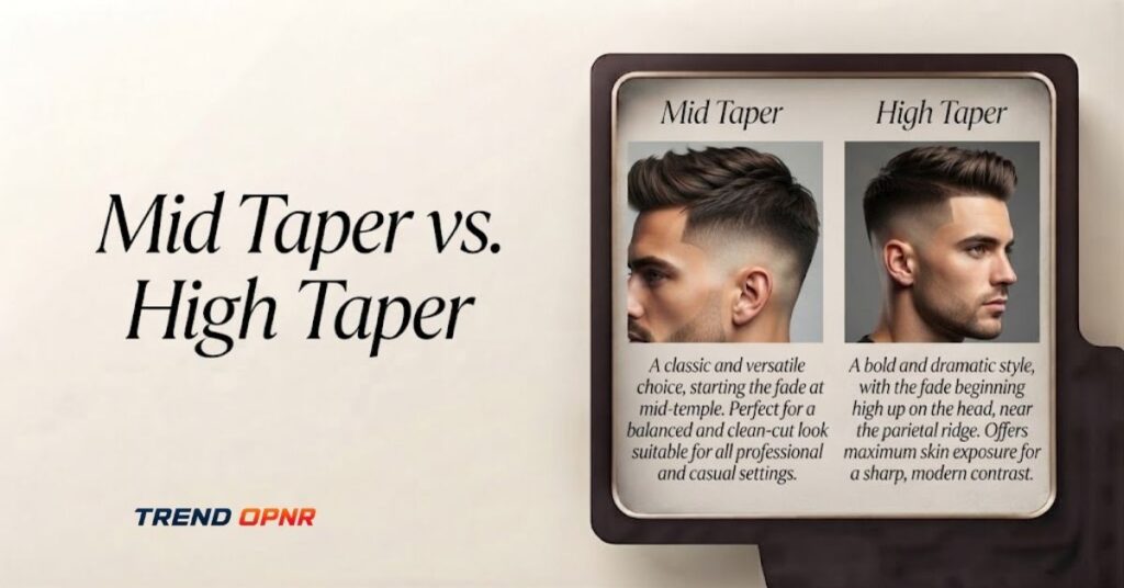 Mid taper vs. high taper
