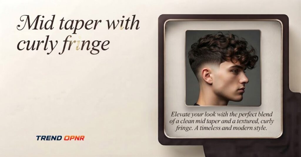 Mid taper with curly fringe